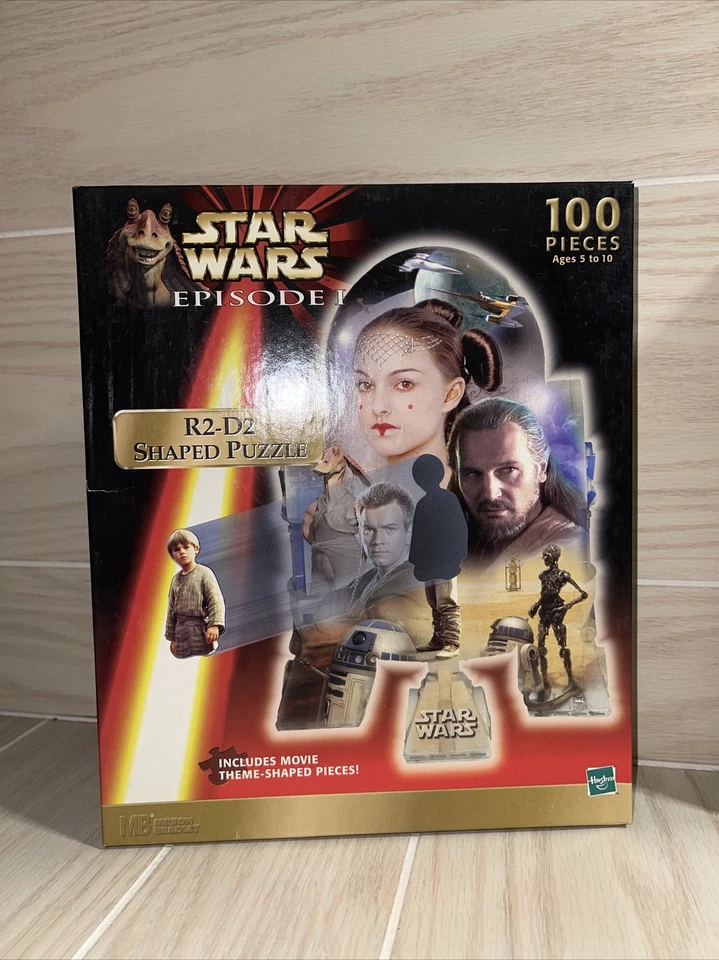 Rompecabezas en forma de Star Wars Episodio 1 R2D2 y YODA 100 piezas pieza con forma de tema de película Foto 2 de 4