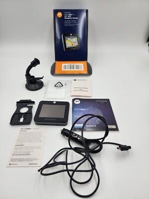 Motorola GPS Motonav Navigation System TN20 Automotive Portable Bundle
