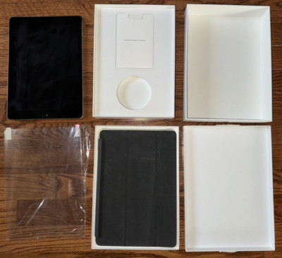 Apple iPad 6th Gen Space Gray Model# A1893 Parts Only With Box Bundle Screen Cov