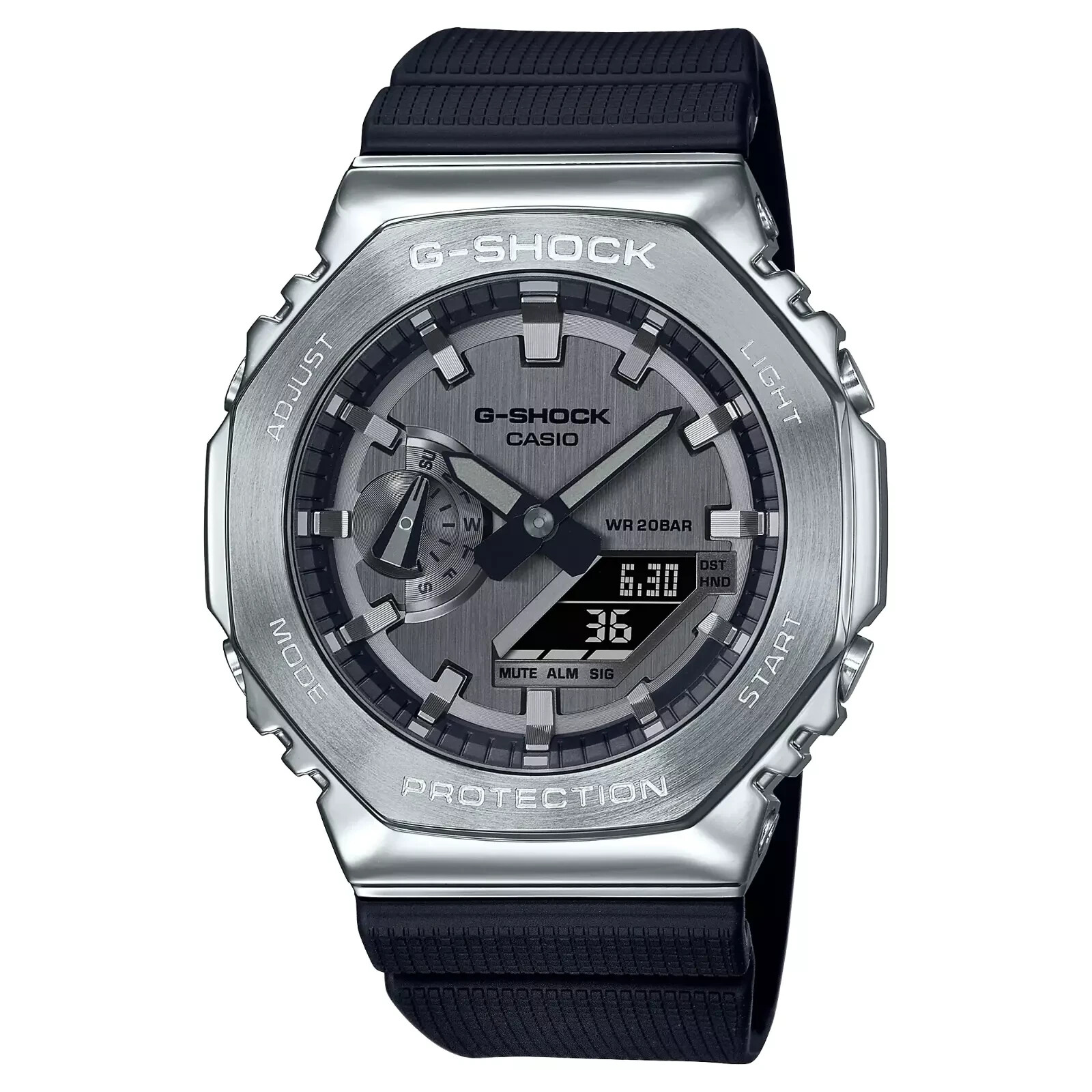 CASIO G-SHOCK Metal Nero Analogico e Digitale Uomo GM-2100-1AER