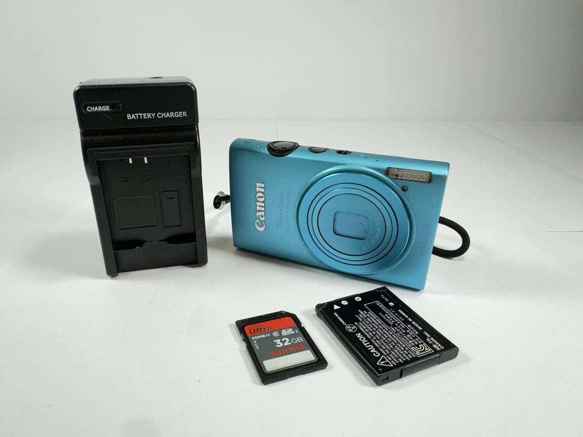 Canon Powershot Camera Elph 110 HS 16.1mp Peacock Blue Compact