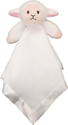 OCINAPALS Plush Lamb Baby Lovey, Soft Security Blanket for Babies, 18'' x 18''