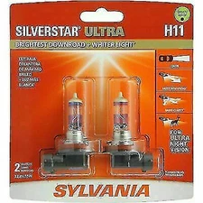SYLVANIA SilverStar Ultra High Performance 2 Piece H11 Halogen Headlight Bulb -