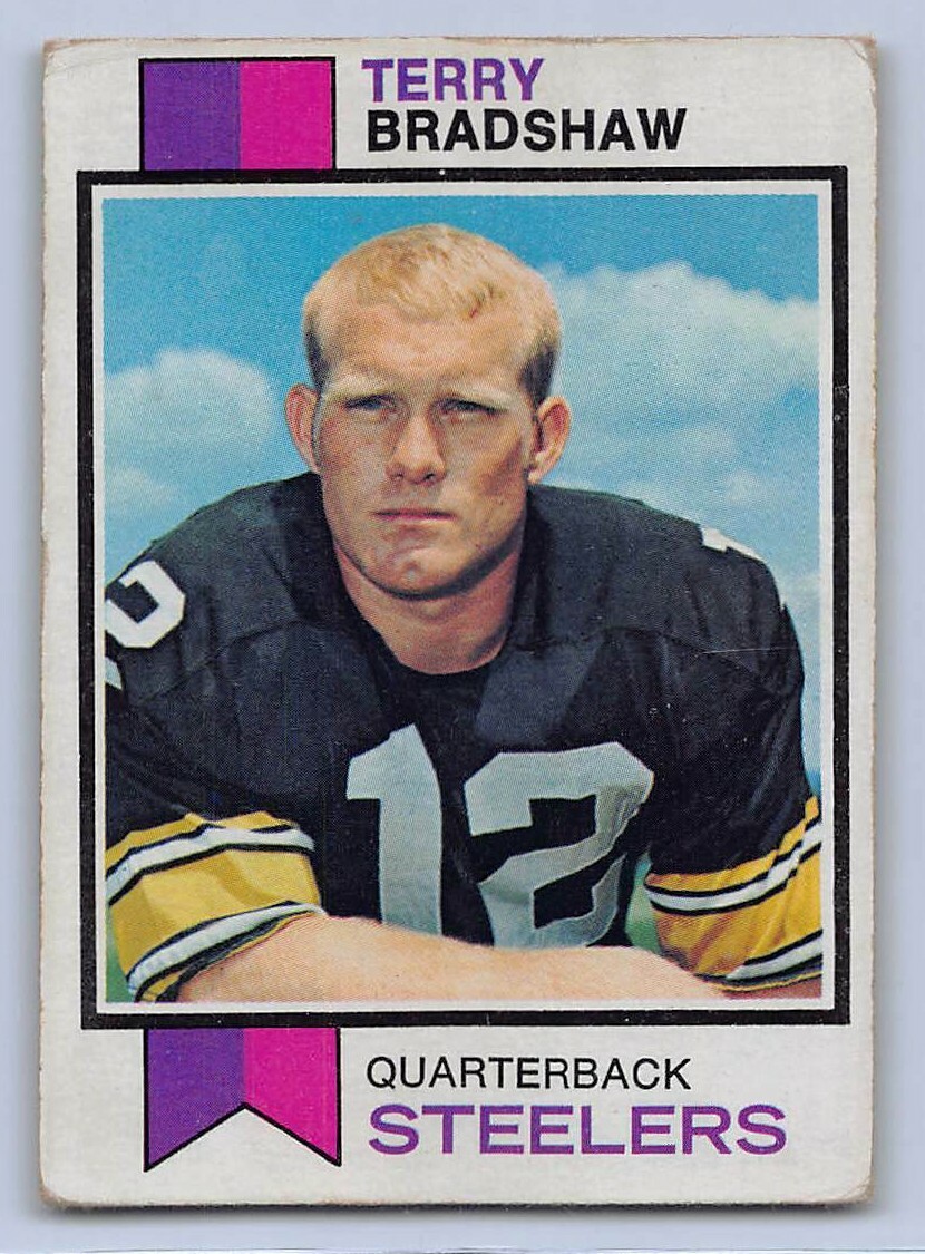 1973 TERRY BRADSHAW - Topps Football Card # 15 - PITTSBURGH