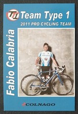1118 Fabio Calabria Radsport 2011 Pro Cycling Team Autogrammkarte