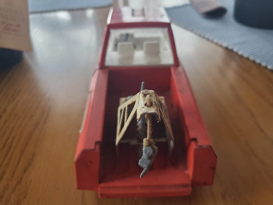 Vintage 1960’s STRUCTO Tow Wrecker Truck 10” Minuteman Pressed Steel, Orange - Image 4 of 4