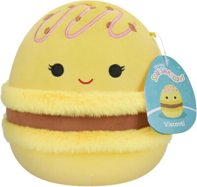Original Squishmallow Visconti The Lemon & Schoko Makrone 17.8cm Neu Plüschtier