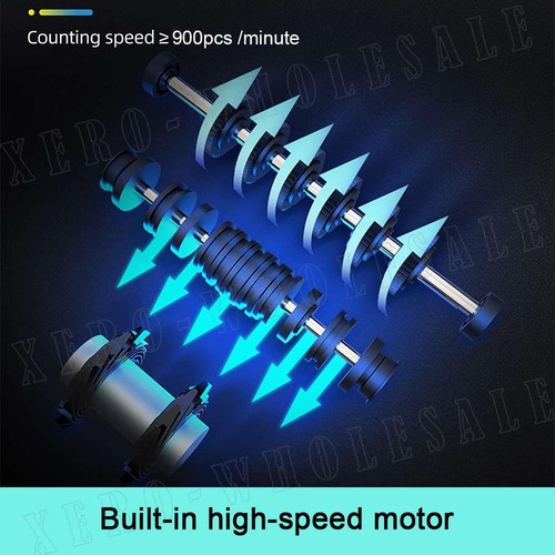 Bill Counter Money Cash Counter Machine Notes Counting Machine Automatic AU Plug - Picture 8 of 12