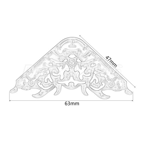 2X Bags Handbags Clip Edges Hollow Fixed Decorative Buckle Hardware Accessories - Picture 4 of 12