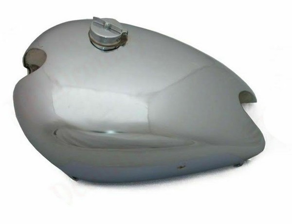 FüR Norton 16H Vorkriegsstahl Verchromter Kraftstofftank Mit EinfüLlkappe Ecs-image