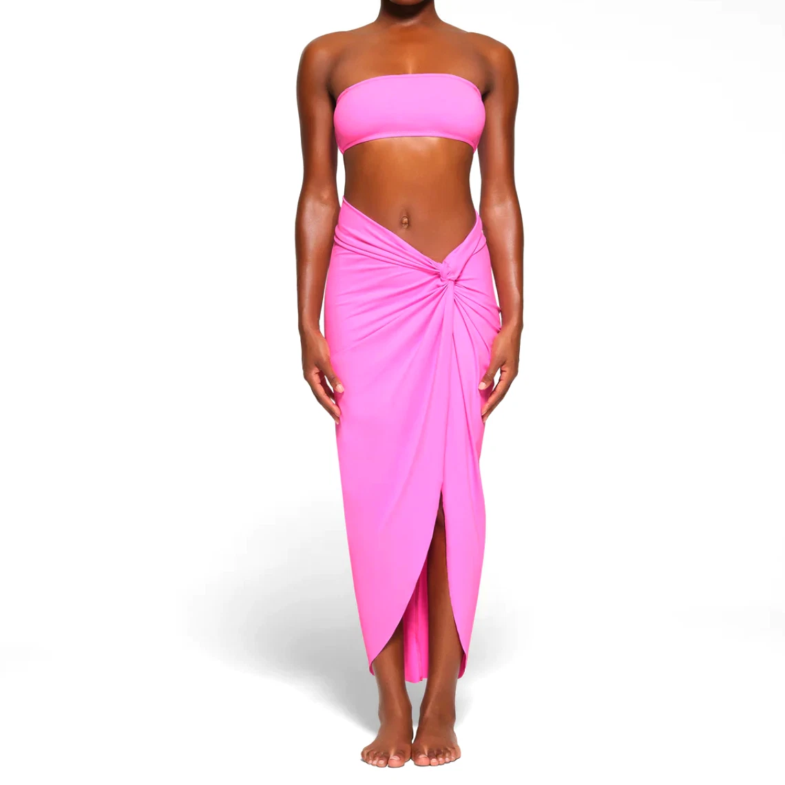 SKIMS Pink Midi Skirt Swimsuit Cover Up Bathing Suit Cover Up