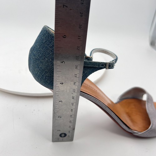 Giuseppe Zanotti Women Size EU 41 US 11 Grey Green Leather Strap Heel Sandal - Picture 13 of 15