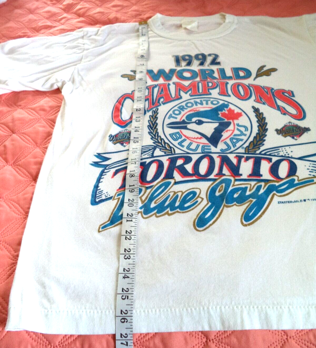 Vintage Toronto Blue Jays 1992 World Champions MLB Starter XL T