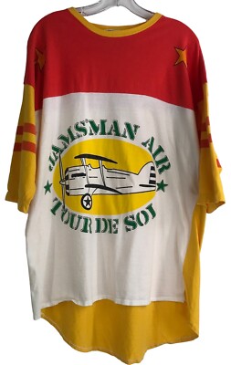 JAMS Surf Line International Shirt Mens Air Tour De Sol Airplane One Size