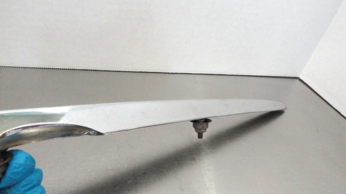 1957 Chevrolet Chevy Bel Air Trunk Emblem Vee GM 3733178 Chrome - Picture 9 of 15