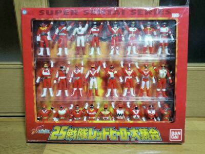 Power Rangers Super Sentai Series Red Hero Figure 25p Set BANDAI