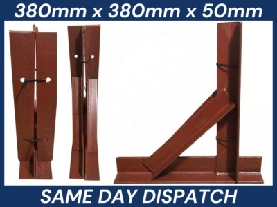 Paar Galgenwinkel Wandhalterung Schornstein Regalwinkel 380 mm x 380 mm x 50 mm