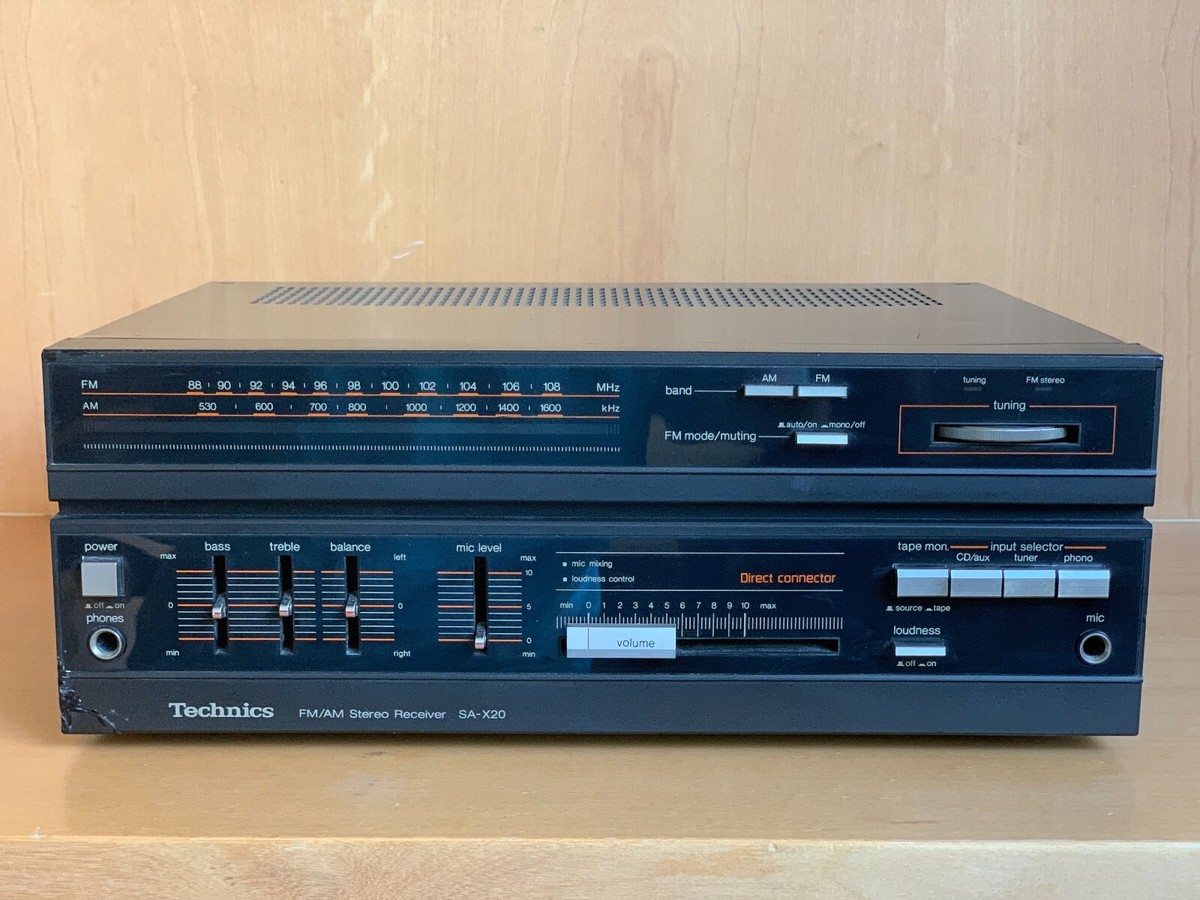TECHNICS SA-X20 VINTAGE FM/AM STEREO RECEIVER w/PHONO~FULL WORKING
