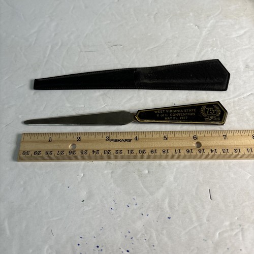 Vintage Letter Opener 1977 K Of C Knights Of Columbus Convention West Virginia - Picture 11 of 11
