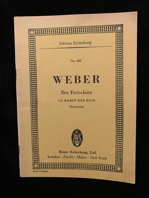 WEBER Der Freischutz Overture - FULL MINI SCORE - EULENBERG