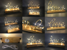 LED Tabletop Signs Love & Home Glow Light Decor Neon USB Mains Supplied Battery
