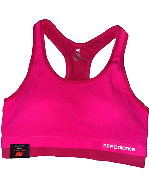 New Balance Medium Impact Sports Bra Style # R000222 Alpha Pink￼ Size XXL