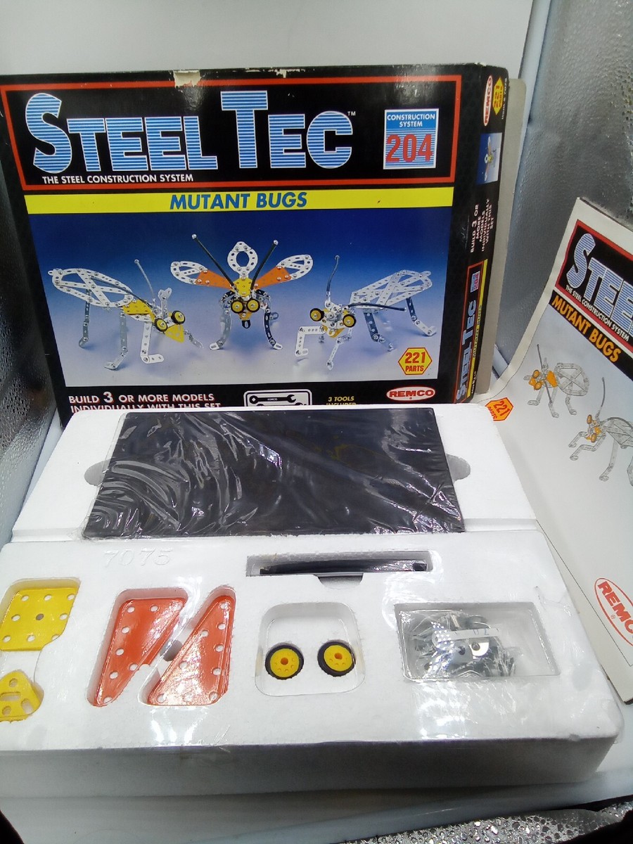 Remco Steel Tec Construction System 204 Mutaht Bugs 221 Pieces New