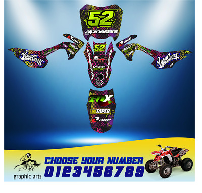 Honda CRF110 Graphics Kit 2013-2018 Red Evader Series Custom MX Decals Stickers