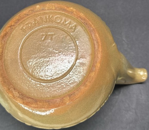 VTG Frankoma Cream Gold Mayan Aztec Clay Art Pottery Teapot 7T - Picture 21 of 24