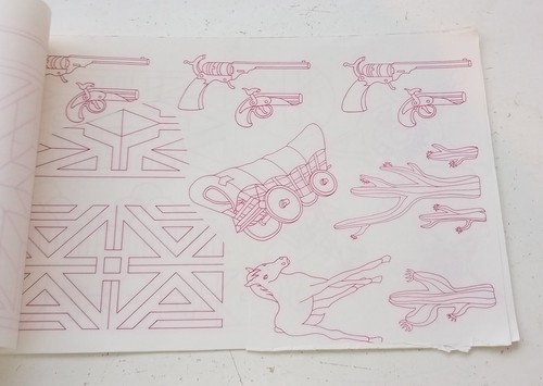 Tri-chem Transfer Design Sheets WESTERN Vintage 1970s Hot Iron On Transfers - Picture 4 of 11