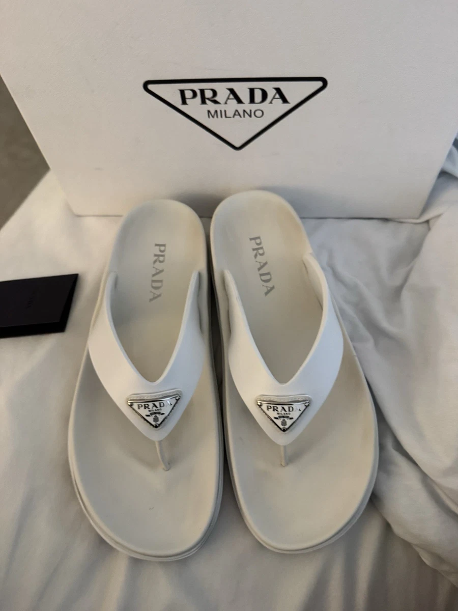 PRADA Flip Flop Low (1-1.9 in) Heel Height Sandals for Women for