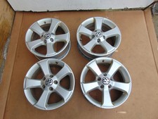 4x Alufelge 16 Zoll 6.5" 5x112 42ET Glanz Silber 3C1071496C VW Passat B7