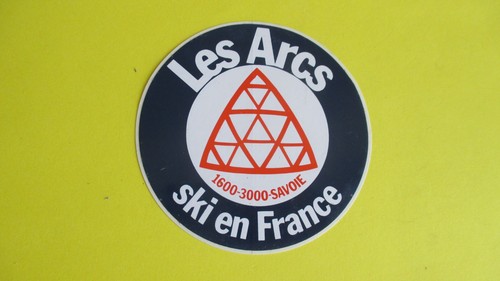 Aufkleber Les Arcs Savoie Ski in Frankreich 9 cm Durchmesser