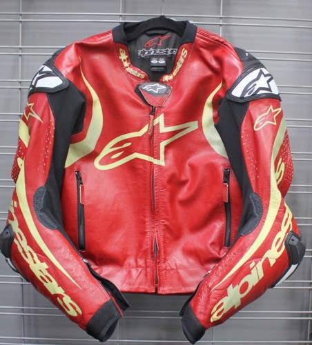 Alpinestars FUTURE. 01.22 FULL LEATHER MOTORCYCLE JACKET - SIZE 44 Made in Italy