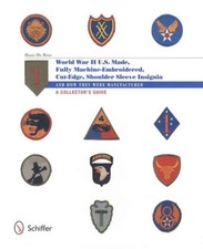 U. S. -Made, Fully Machine-Embroidered, Cut Edge Shoulder Sleeve Insignia of ...