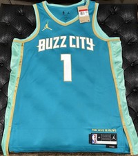 LaMelo Ball #1 Charlotte Hornets City Edition Teal Jersey Authentic 