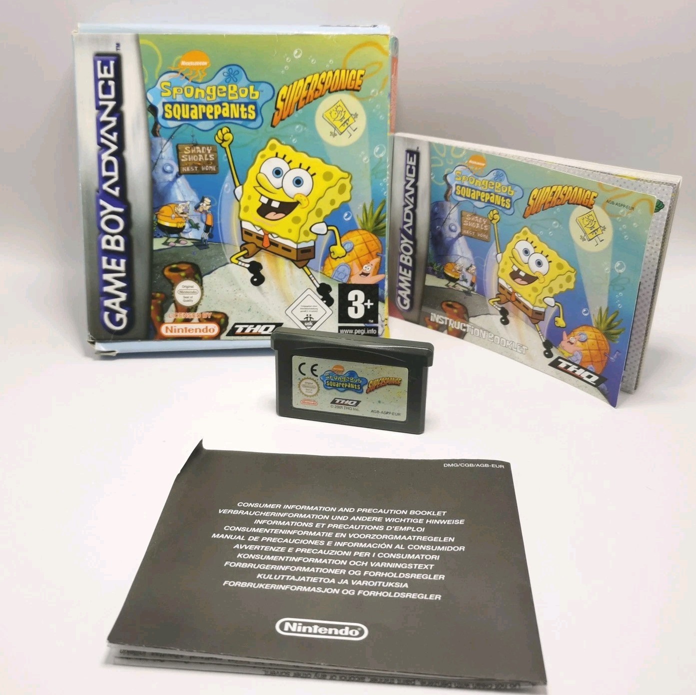 SpongeBob Squarepants Supersponge for Nintendo Game Boy Advance