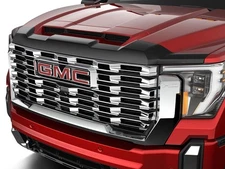 For GMC Sierra 2500 HD 2024-2026 Husky 2842285 Aeroskin Dark Smoke Hood Shield