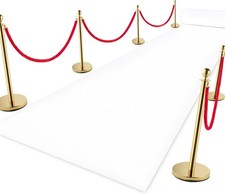White Aisle Runner Carpet Rugs for Wedding Accessories Premium 160 GSM Felt