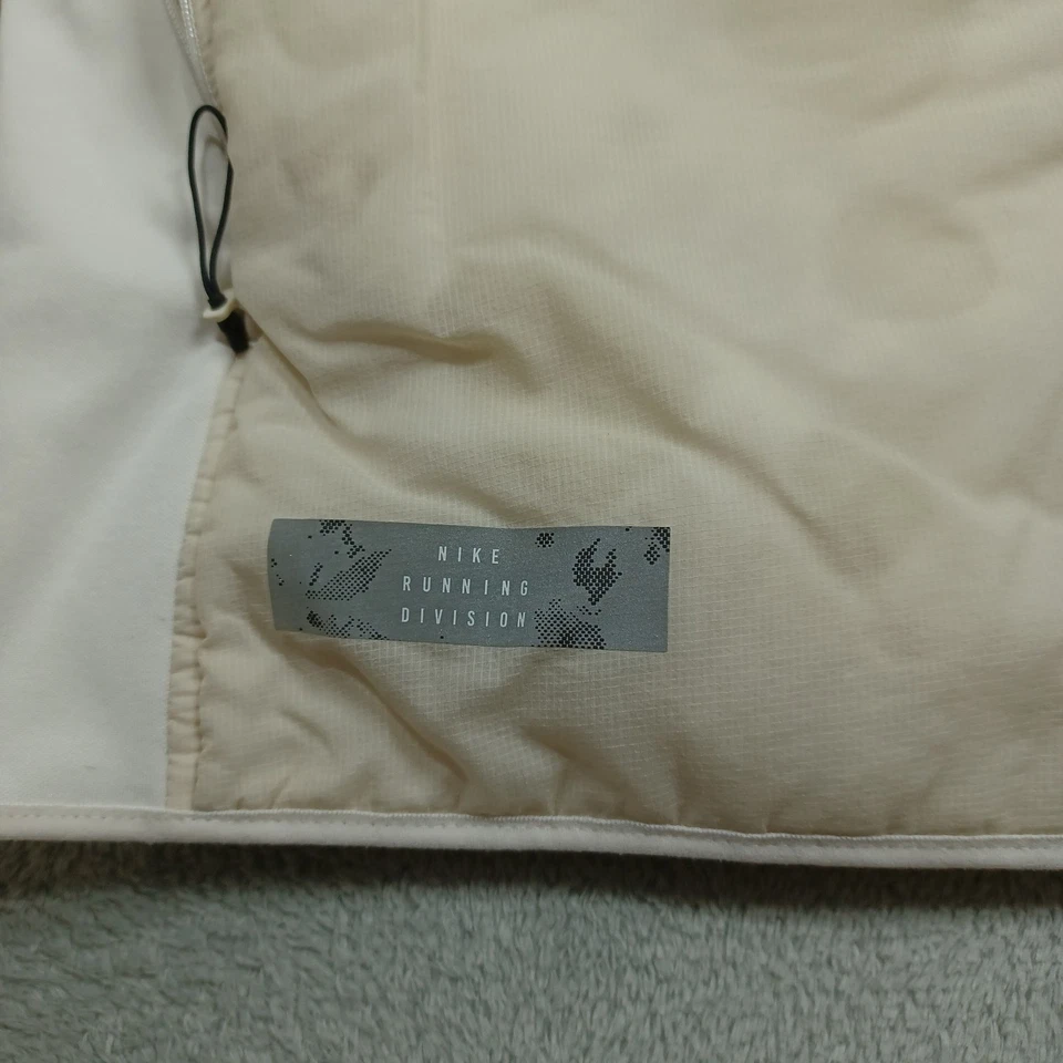 Nike Chaleco Para Hombres Medio Alto Blanco Ajuste Térmico Adv Aerocapa Ligero Cremallera Completa Foto 2 de 4