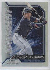 2021 Panini Prizm Emergent Silver Prizm Nolan Jones #EM13 uk2