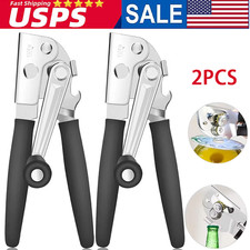 Commercial Can Opener Manual Heavy Duty Easy Folding Hand Crank Can Opener 2PCS