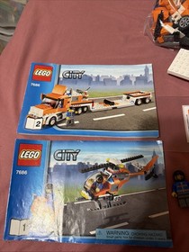 LEGO City #7686 Helicopter Transporter - Complete, All Figs, No Box