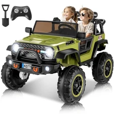 Hikole 2 Seater XL Ride on Car for Kids, 24V 4WD Electric Ride Toys for Big K...