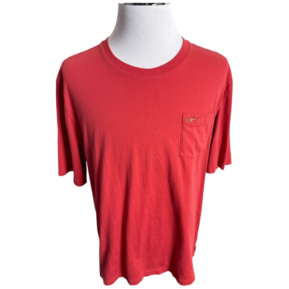 Greg Norman T 恤男式尺寸 2XL XXL 红色口袋休闲短袖 — 第 3/4 张图片