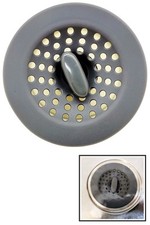 Universal Fit Kitchen Sink Drain Strainer and Stopper In One - Push Button
