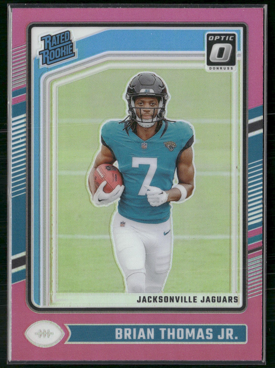 2024 Donruss Optic #214 Brian Thomas Jr. Pink Velocity #/80
