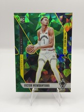 Numbered /149 Rookie Victor Wembanyama #11 Green Ice Fade To Black - Spurs