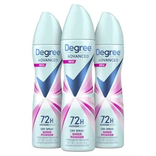 Degree Advanced Antiperspirant Deodorant Dry Spray 72-Hour Sweat and Odor Protec