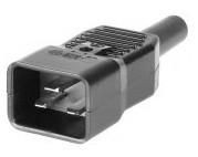 MicroConnect C20PLUG IEC Power Adaptor C20 Plug - Image 2